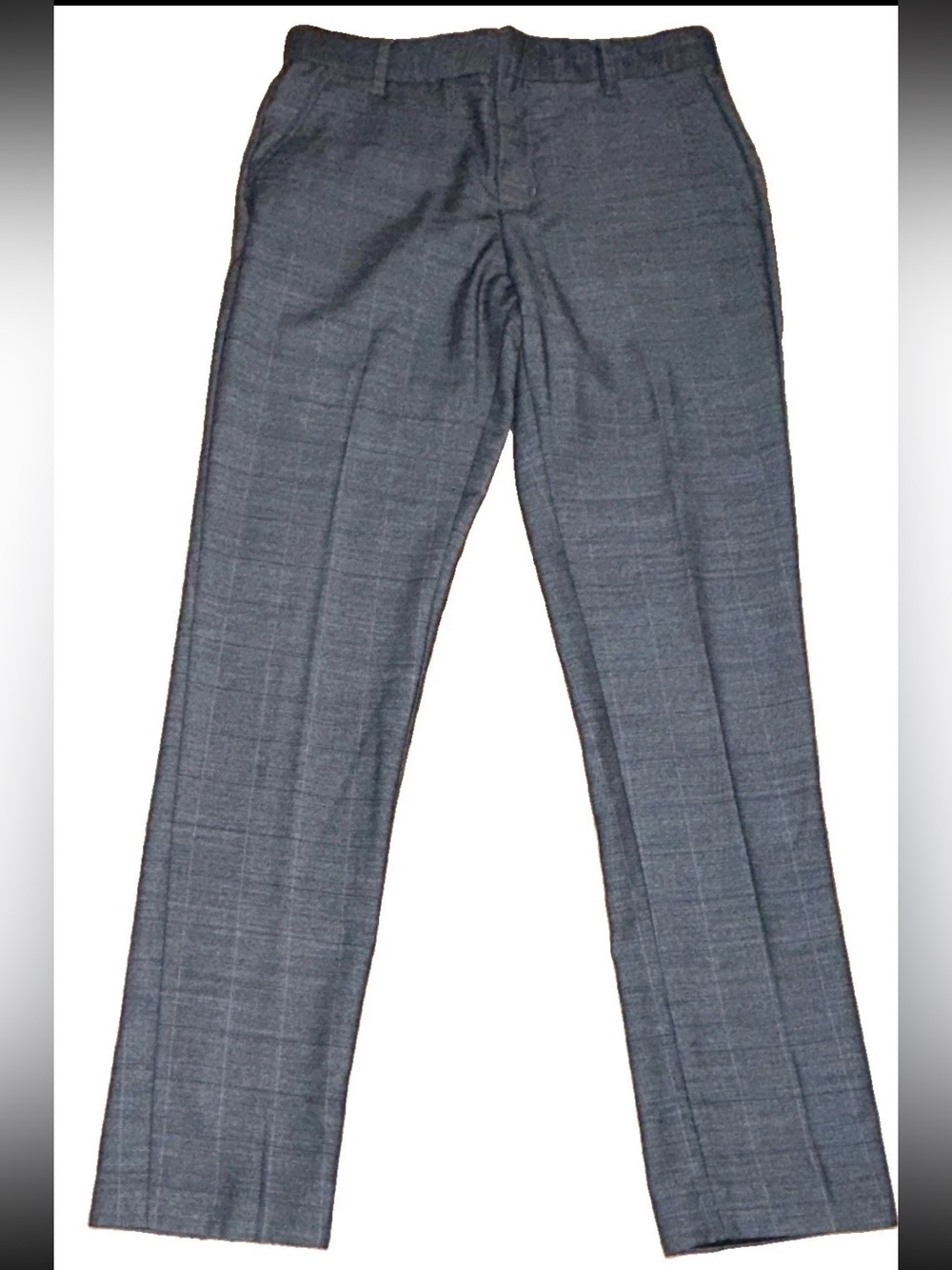 adipure by adidas Men’s Gray Purple Plaid Wool Blend Golf Pants Straight Leg 32